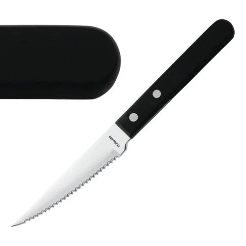 Marque Couteaux à Steak Amefa avec Manche Noir – Lot de 12