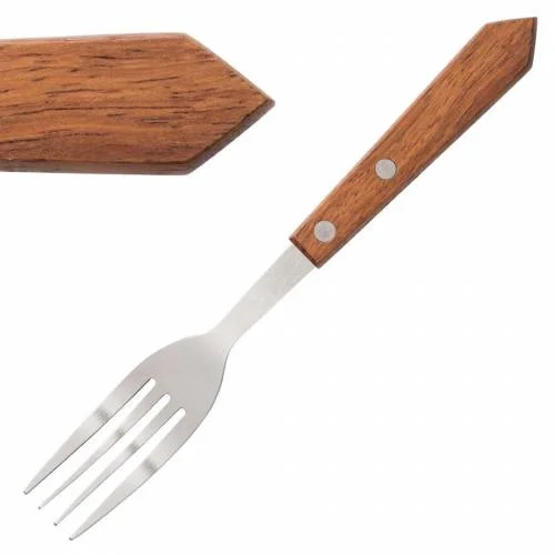 Fourchettes à Viande Olympia en Bois d'Acacia – Lot de 12 Nouveauté