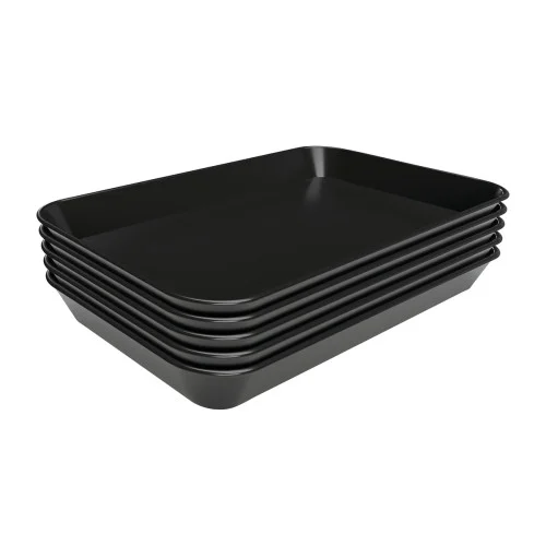 Top Vente Plateau de présentation - 250x350x40mm - Noir - Lot de 5 - Bartscher