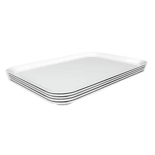 Populaire Plateau de présentation - 280x420x17mm - Blanc - Lot de 5 - Bartscher