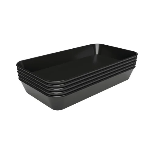 Remise Plateau de présentation - 280x420x60mm - Noir - Lot de 3 - Bartscher