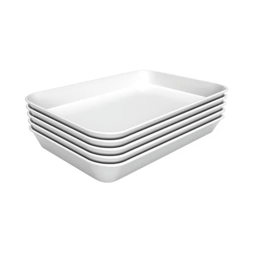 Plateau de présentation - 250x350x40mm - Blanc - Lot de 5 - Bartscher Dernier Modèle