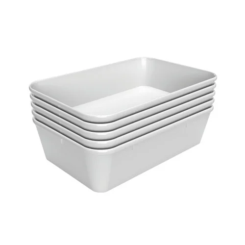 Promotion Plateau de présentation - 190x300x80mm - Blanc - Lot de 5 - Bartscher