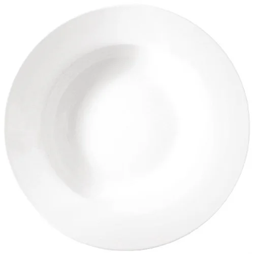Dernier Modèle Lot de 6 Assiettes à Soupe et Pâtes Blanche 228Ømm- Olympia Athena