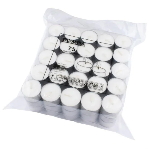 Lot de 75 Bougies Chauffe-Plat - 8 Heures - Olympia Prix Choc