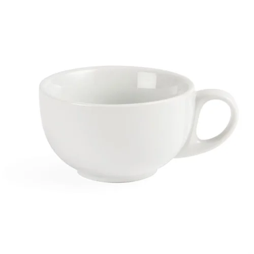 Usine Directe Tasses À Cappuccino Blanches Olympia 200Ml – Lot De 12 Pièces