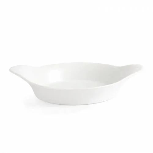 Vente Flash Plats Ronds À Oreilles En Porcelaine Blanche Olympia – 156 X 126 Mm