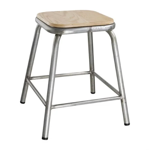 Tabourets bas en acier galvanisé (lot de 4) - Bolero Prix Bas