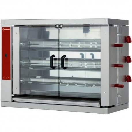 Rôtissoire gaz 3 brochesRVG/3-CM | Diamond Nouvel Arrivage