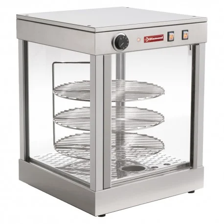 Expédié Aujourd’hui Vitrine chauffante rotativePIZZA/D38 | Diamond