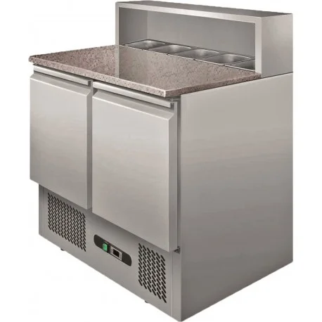 Meuble à pizza 2 portes + saladette matérield'expoPS900 | L2G Petit Prix