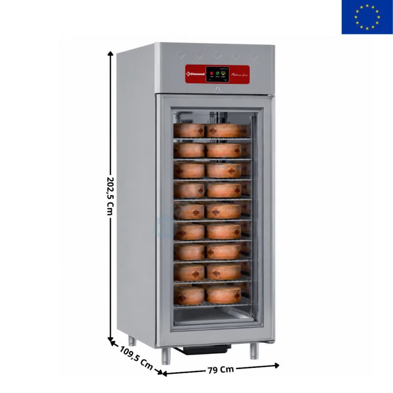 Armoire de Fermentation « Fermenting Aging » pour Fromage 850 Lit.– 1 porte vitrée | AL4SFGF | DIAMOND Seulement Aujourd’hui