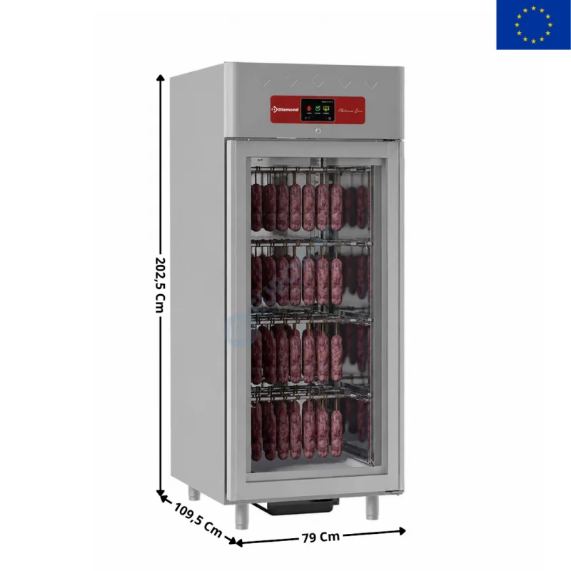 Nouvel Arrivage Armoire de Maturation « Dry Aging » pour Charcuterie & Salaisons 850 Lit.– 1 porte vitré | AL4SFGS | DIAMOND