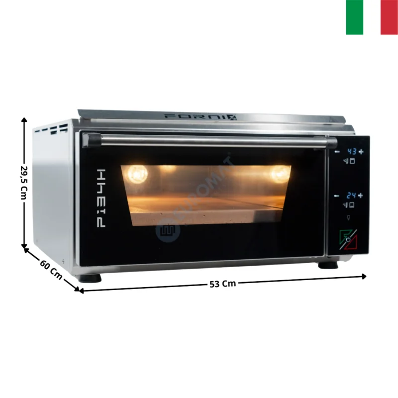 Paiement Sécurisé Four à Pizza Electrique 1 Pizza – 509°C – Série EASY PIZZA PRO | P134H509 | EFFEUNO