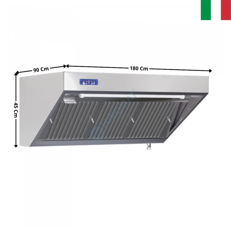 Hotte dynamique L. 1800 – Profondeur 900 Série SNACK | DLHD918D | DYNASTEEL Acheter En Ligne