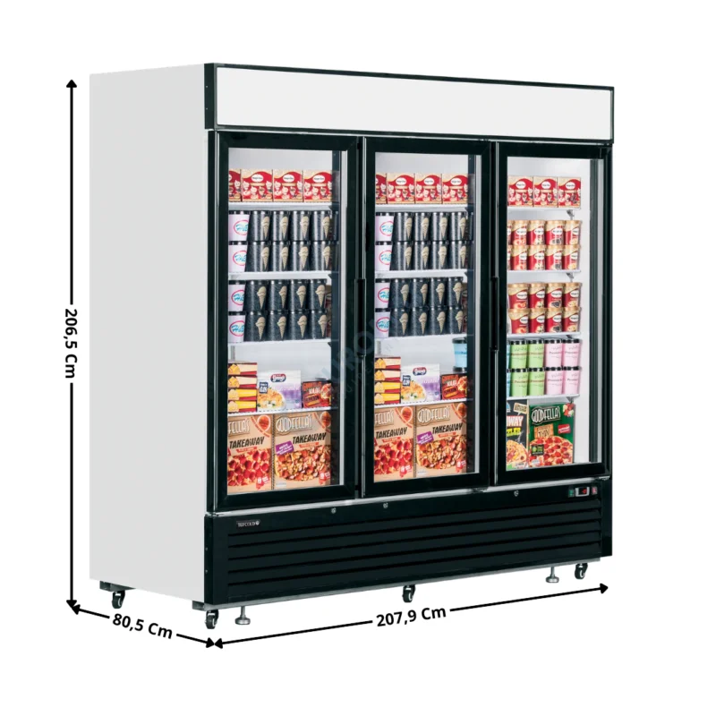Meilleur Choix Armoire Négative 2050 L. Noir/Blanc – Spéciale Crèmes Glacées – Gamme SUPERETTE | LGF7500 | TEFCOLD