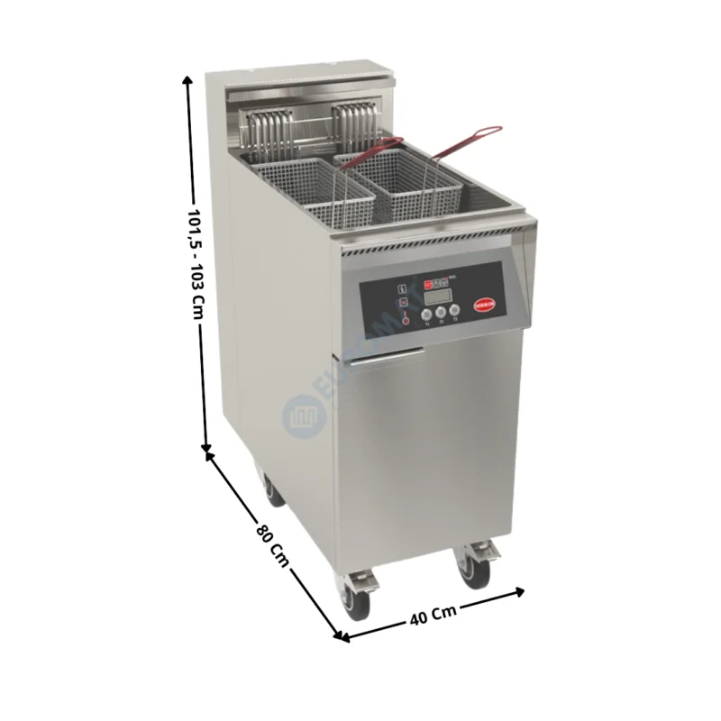 Promotion Saisonnière Friteuse 1 x 22 Litres élec avec Contrôle Electronique + Minuteur » 22 kW » – Premium Series | XMARTRCP122 | MIRROR