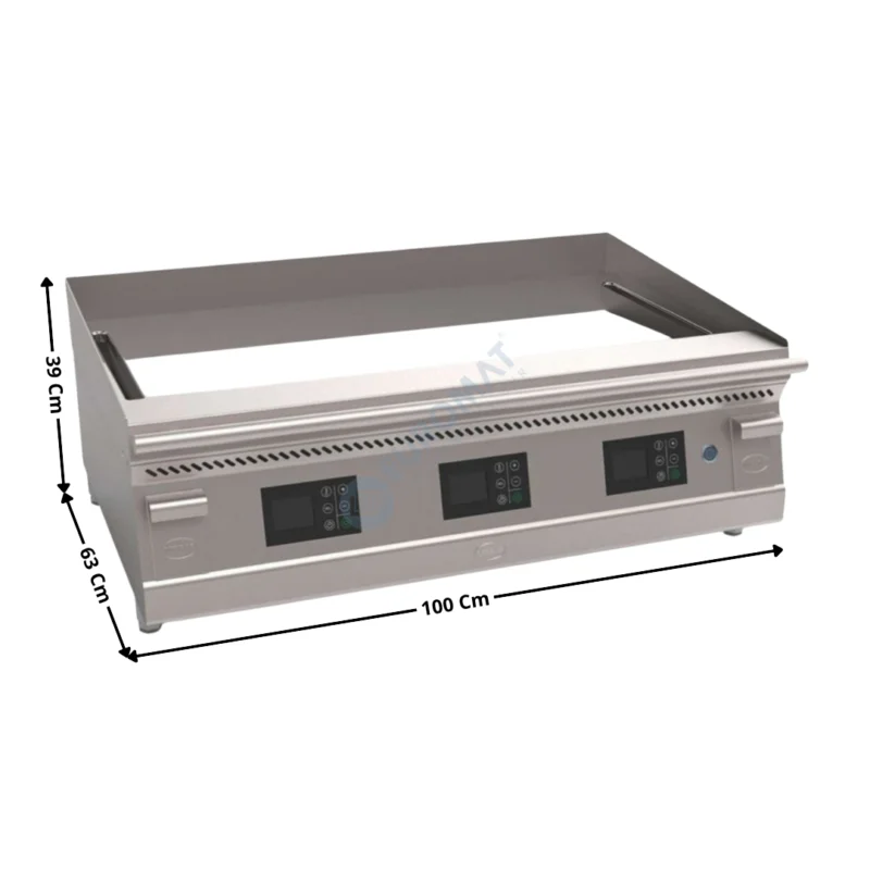 Acheter Direct Plaque – Plancha 3 zones chromée électronique – Premium | MK1000RC | MIRROR
