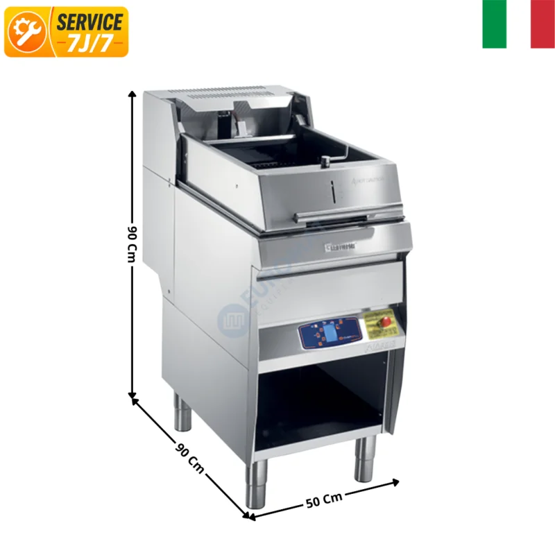 Plaque – Plancha à Clam 1 zone acier / Rabat Automatique / Chargement Eau Manuel – Technologie « Grillvapor »| GE509ELAUTO | ARRIS Certifié