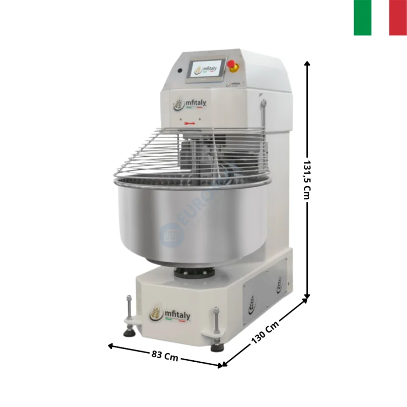 Bon Plan Pétrin 130 Kg. – Cuve & Tête fixe / Digitale – EASYMIX Series | EASY130 | MF ITALY