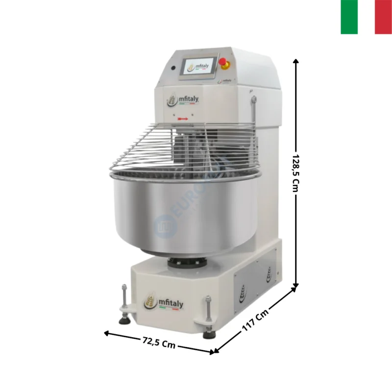 Achat Immédiat Pétrin 80 Kg. – Cuve & Tête fixe / Digitale – EASYMIX Series | EASY80 | MF ITALY