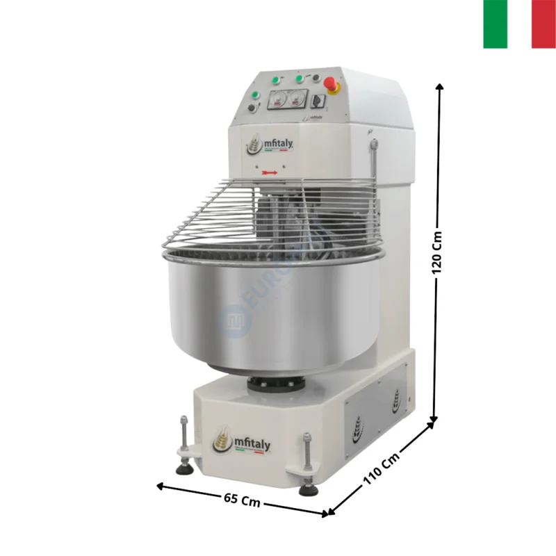 Pétrin 60 Kg. – Cuve & Tête fixe / Mécanique – CANADA Series | IS60CA | MF ITALY Offre Spéciale