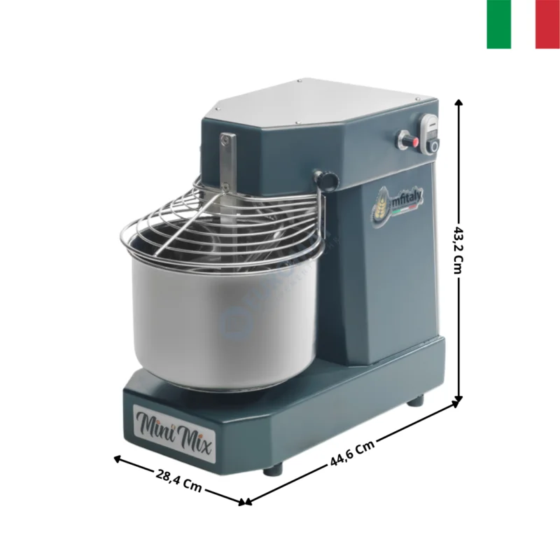 Commande En Gros Pétrin 5 Kg. – Cuve & Tête fixe / Mécanique / Anthracite Gris – MINIMIX Series | STD5AG | MF ITALY