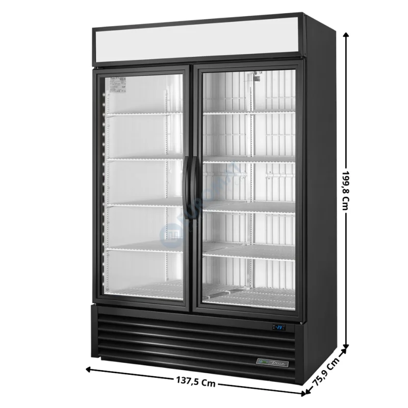 Armoire réfrigérée 1388L. Noir – Négative – Premium Series | GDM49FHCTSL01 | TRUE Promotion