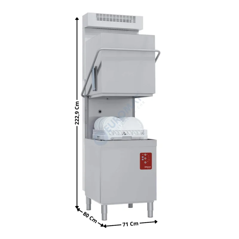 Lave-Vaisselle à Capot 50x50 – 400V – Sans adoucisseur / Inc. Condenseur-Récupérateur de Buées | D266BRC | DIAMOND Soldes