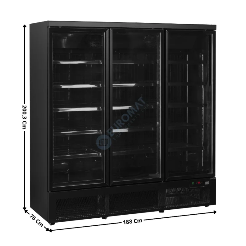 Armoire Négative 1563 L. – Gamme Supermarché – Noire | ATOMMAXIF3DBB | TEFCOLD Authentique