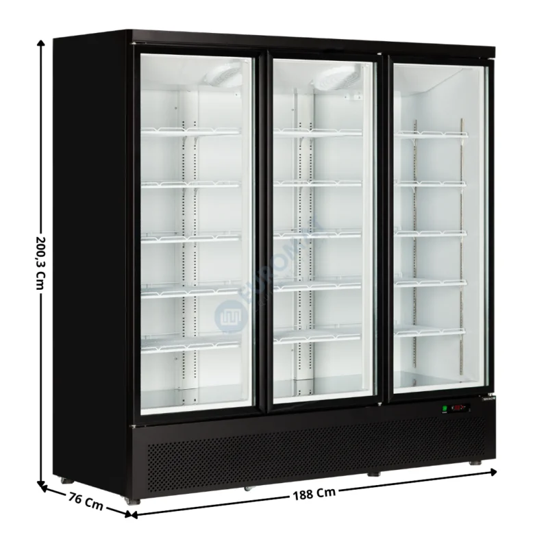 Armoire Négative 1563 L. – Gamme Supermarché – Noire | ATOMMAXIF3DB | TEFCOLD Nouveauté