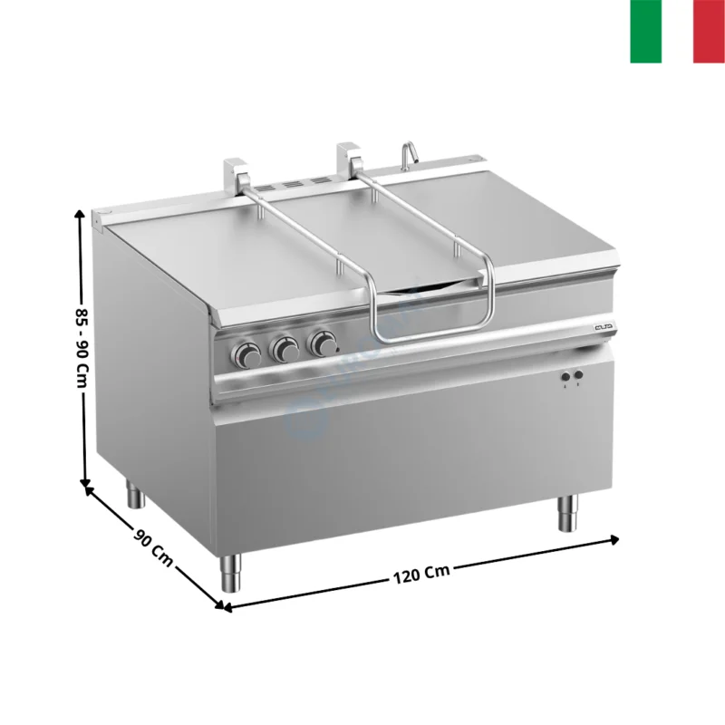 Sauteuse basculante 120 L. électrique – DOMINA 900 PRO | BRE912A | MBM ITALY Meilleure Vente