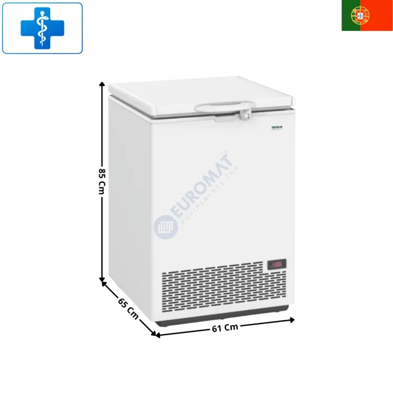 Congélateur Coffre 100 L. / Ultra Basse Température -80°C – Gamme Médicale | UL100 | TENSAI Livraison Gratuite