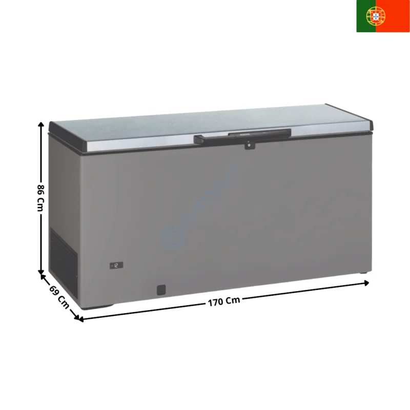 Jusqu’à Épuisement Des Stocks Congélateur Coffre 476 Litres – Coloris Inox | CHI500T | TENSAI