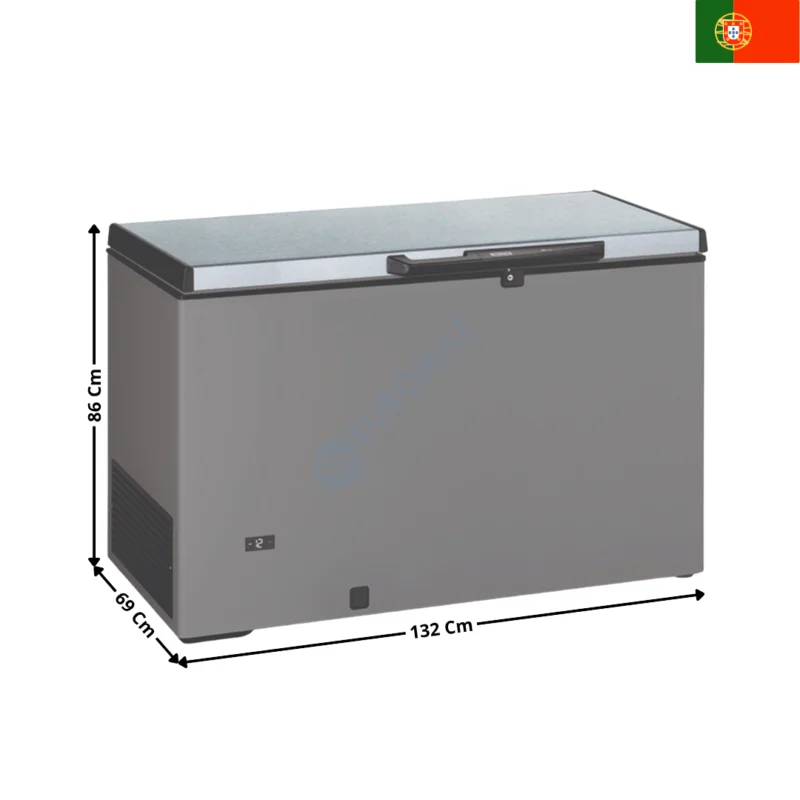 Congélateur Coffre 352 Litres – Coloris Inox | CHI370T | TENSAI Expédié Aujourd’hui