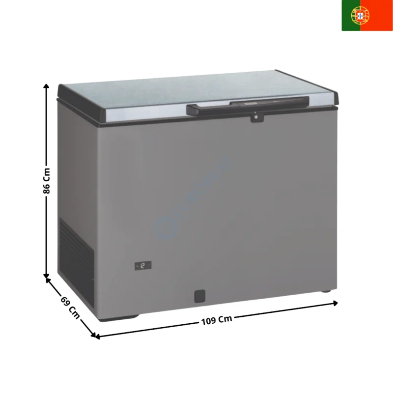 Congélateur Coffre 278 Litres – Coloris Inox | CHI290T | TENSAI Jusqu’à Épuisement Des Stocks