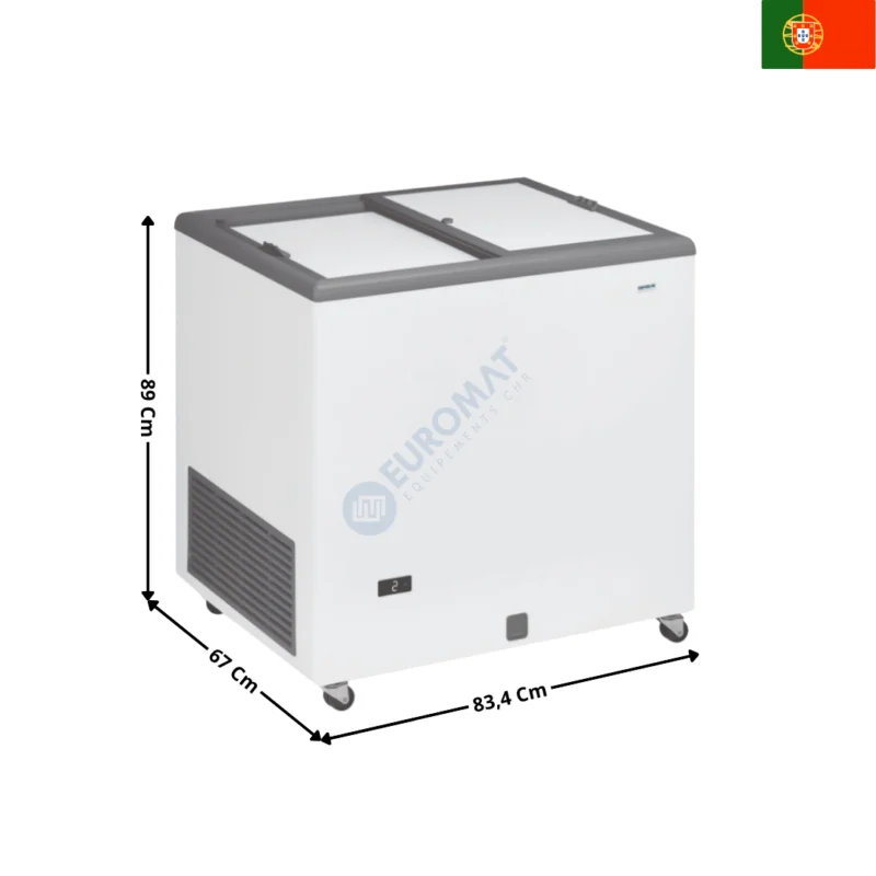 Dernière Chance Congélateur à Couvercle Coulissant 222 Litres | ICE220GTO | TENSAI