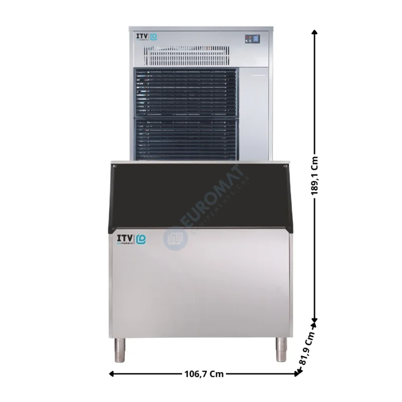 Machine à paillettes/grains 482Kg / 24H – AIR – Type Tête de Production avec Bac de Stockage 340Kg | IQ450A+S350 | ITV Prix Promo