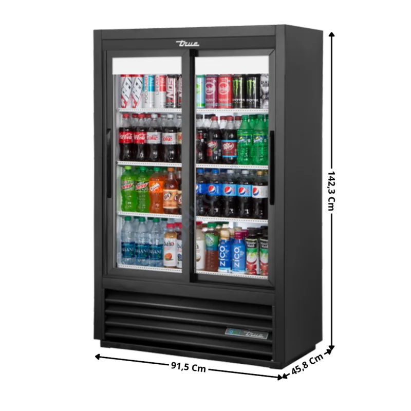 Armoire réfrigérée 329 L.. Noir – Positive – Premium Series | GDM33SSL56HCLD | TRUE Bon Plan