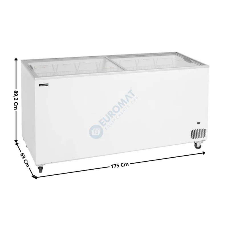 Congélateur de crème glacée 555 L. – Vitrage Plat | IC552SC | TEFCOLD Petit Prix