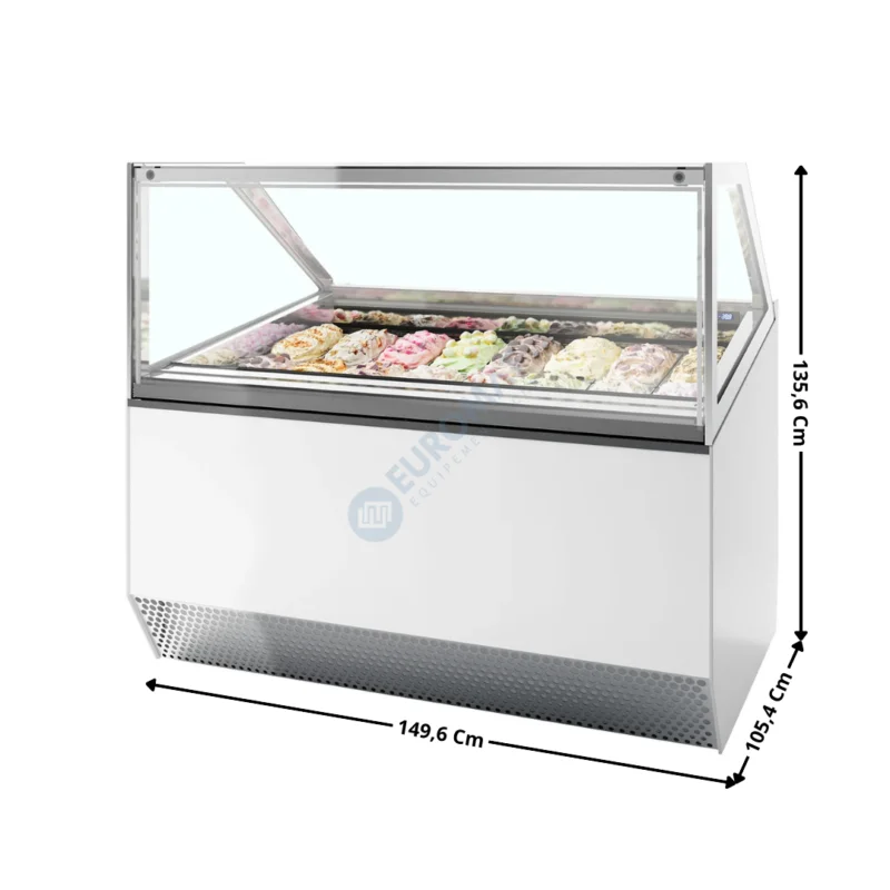 Achetez Aujourd’hui Vitrine 149,6 cm spécial à crèmes glacées / 16 Bacs – Vitre Droite | MILLENNIUMST16 | ISA