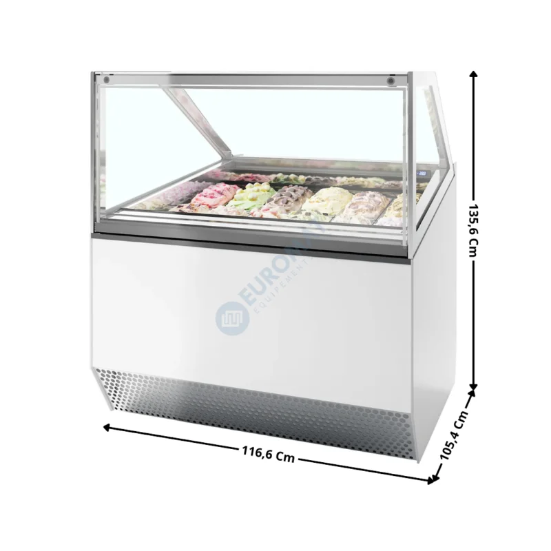 Offre Limitée Vitrine 116,6 cm spécial à crèmes glacées / 12 Bacs – Vitre Droite | MILLENNIUMST12 | ISA