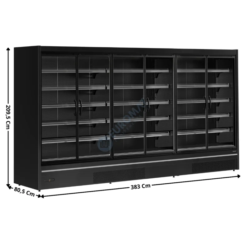 Armoire Positive 3147 L. – Gamme Supermarché – Noir | MDCA3750HB | TEFCOLD Certifié