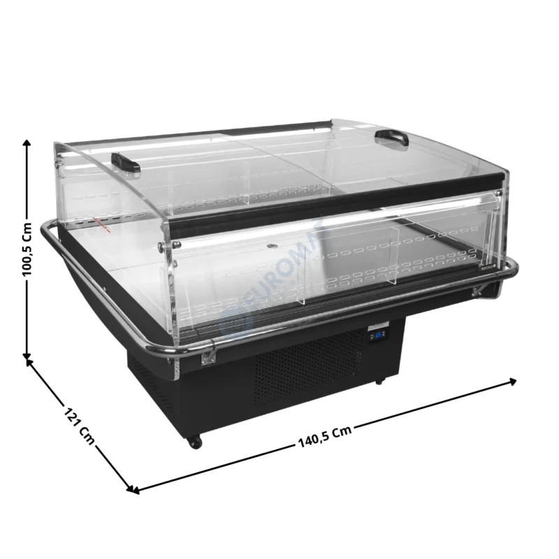 Ilot 140,5 Cm – Libre service – Température Mixte 1,51 m2 / Série PERFORMANCE | PDC126VSSLLED | TEFCOLD Expédié Aujourd’hui
