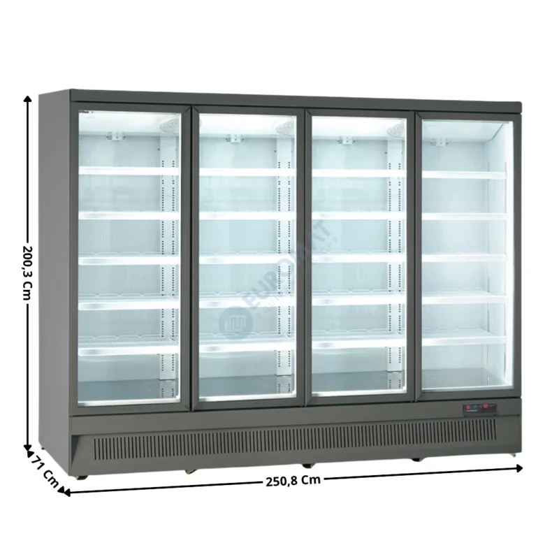 Armoire Positive 2240 L. – Gamme Supermarché – Gris | KMR250PG | HOREKUS Acheter Direct