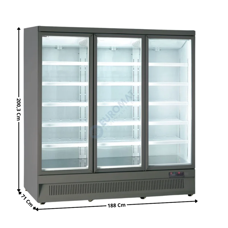 Armoire Positive 1450 L. – Gamme Supermarché – Gris | KMR188PG | HOREKUS Usine Directe