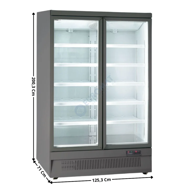Vente Directe Armoire Positive 930 L. – Gamme Supermarché – Gris | KMR126PG | HOREKUS