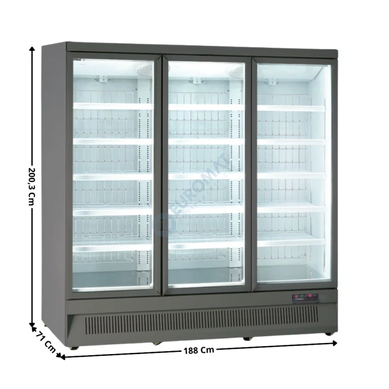 Offre Exclusive Armoire Négative 1450 L. – Gamme Supermarché – Gris | KMR188NG | HOREKUS