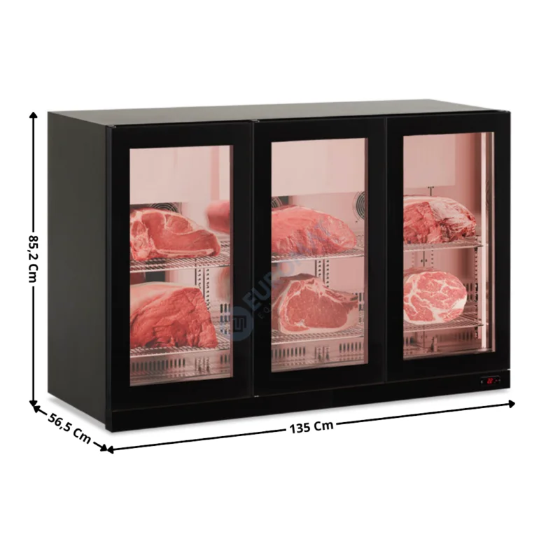 Expédition Rapide Armoire à maturation – Mod. 280L. / Noire | KAGER300WALL | HOREKUS