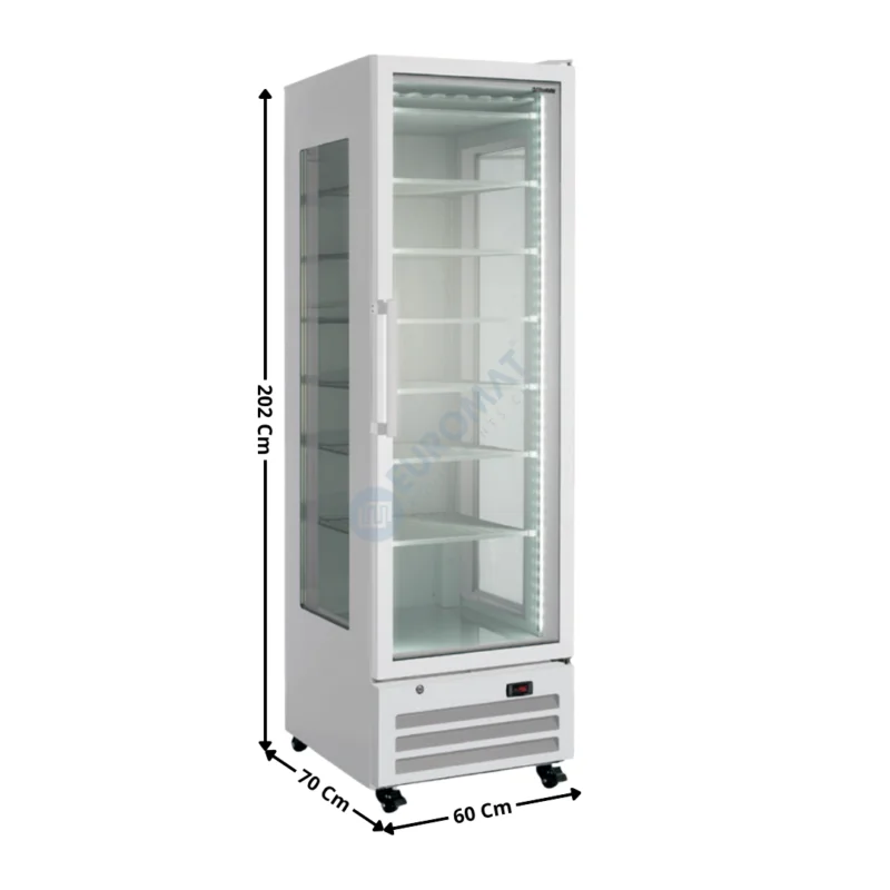 Livraison Express Vitrine négative panoramique 418 L. – Blanc – Bakery Line | KFR410NW | HOREKUS